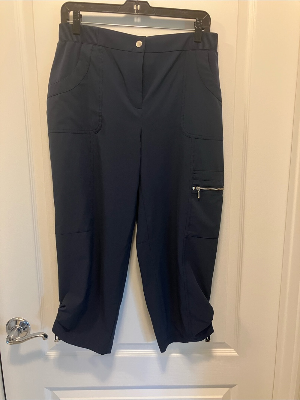 Chico’s Zenergy Relaxed Navy Cargo Capri Pants - Women-1